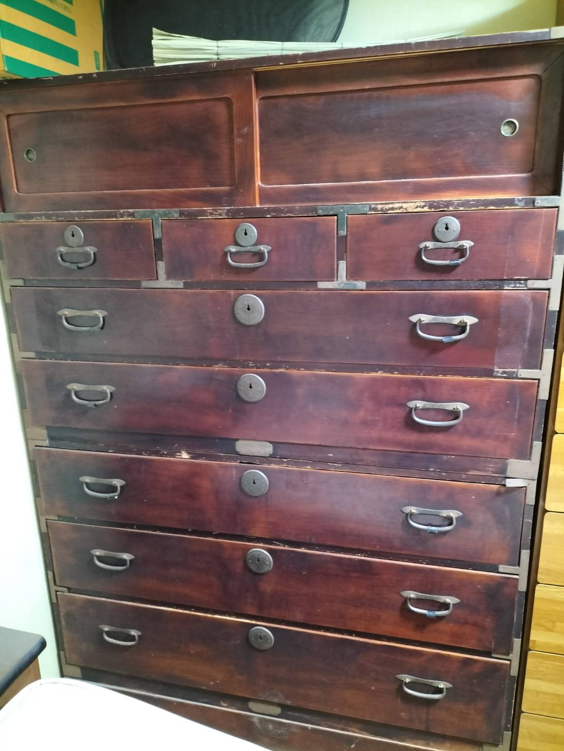 時代箪笥 修理前