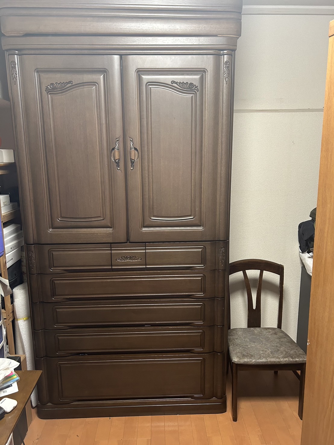 新居に入らなくなった婚礼箪笥