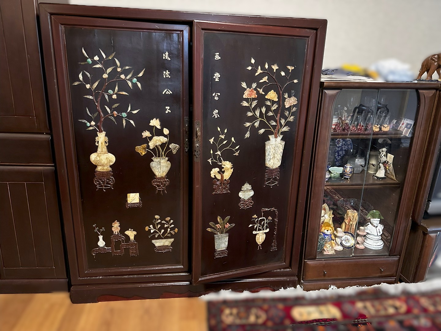 螺鈿細工の飾り棚 再生後