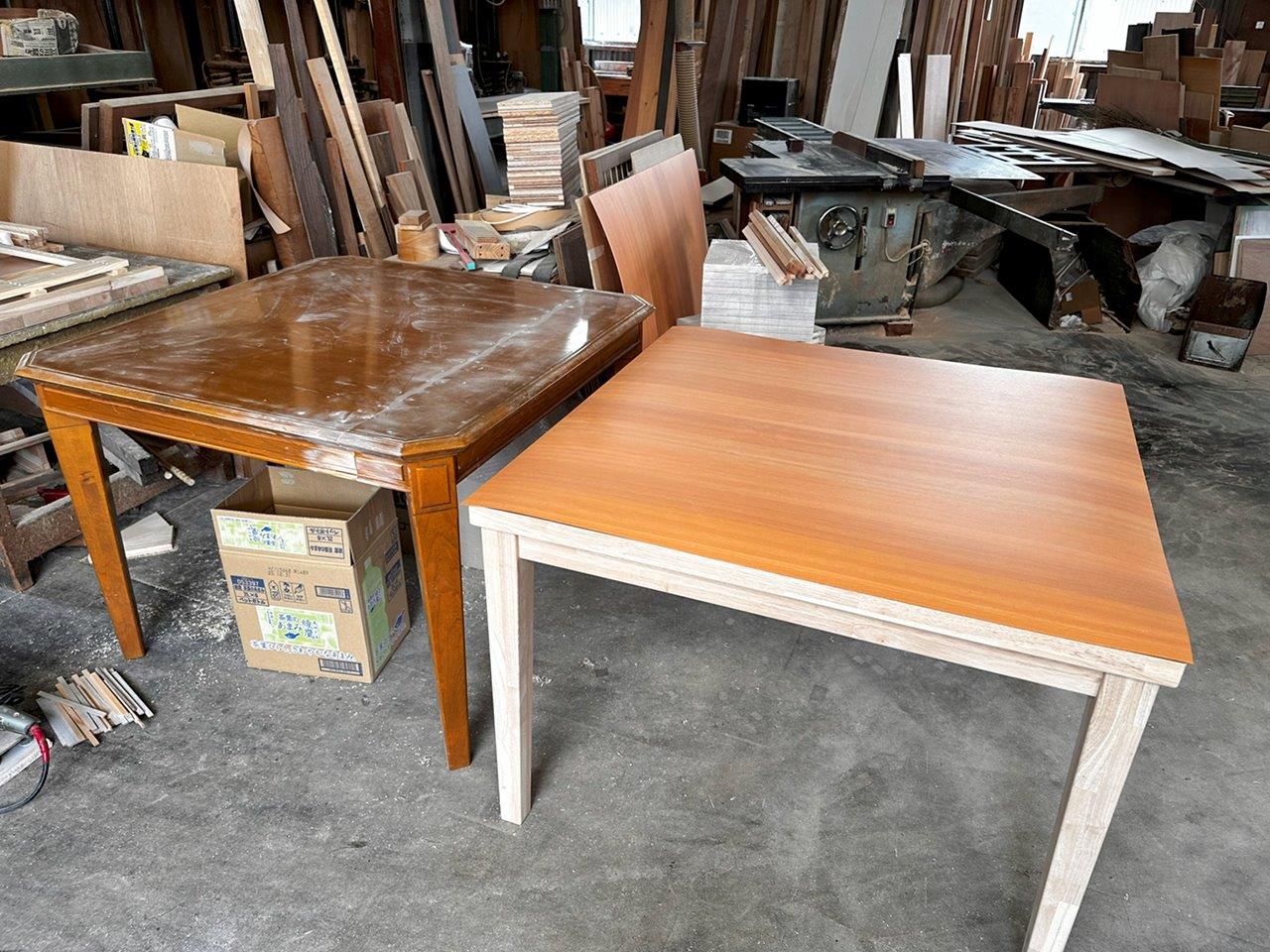 切断・加工中の様子